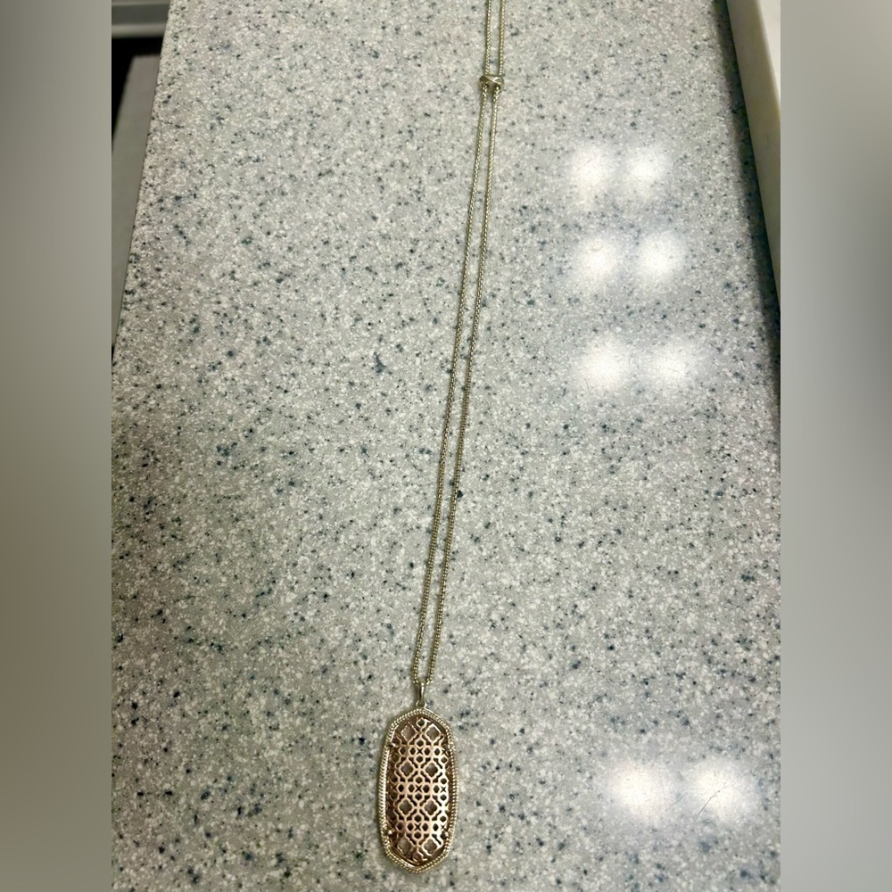 Kendra Scott gold/rose gold adjustable necklace
